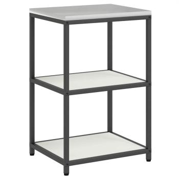 Küchenlager-Set 2 pcs Weiß 120 x 50 x 92 cm Kaltgewalzter Stahl