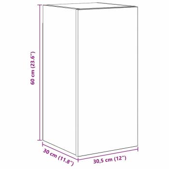 TV-Regalset mit Regal mit Speicher mit Tür 4 pcs Schwarz Eiche 80 x 30 x 30,5 cm