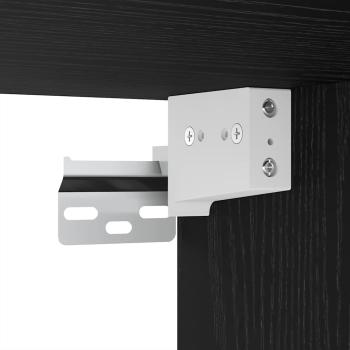 TV-Schrank-Set mit Regal Sonstiges 4 pcs Schwarz Eiche 30,5 x 30 x 110 cm