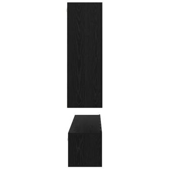 TV-Schrank-Set 5 pcs Schwarz Eiche Mittel 30,5 x 30 x 90 cm