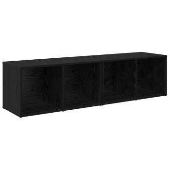 TV-Schrank-Set 2 pcs Schwarze Eiche 37 x 35 x 107 cm