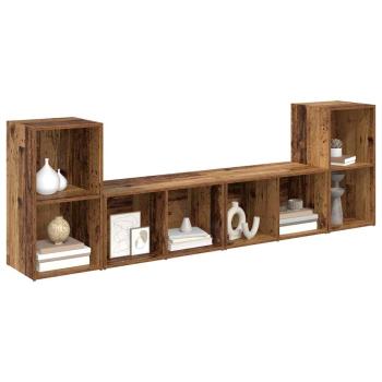 TV-Schrank-Set 4 pcs Altes Holz 72 x 35 x 36.5 cm Holzwerkstoff