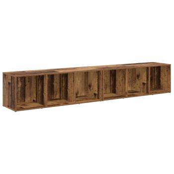 TV-Schrank-Set 2 pcs Altholz 37 x 35 x 107 cm Holzwerkstoff