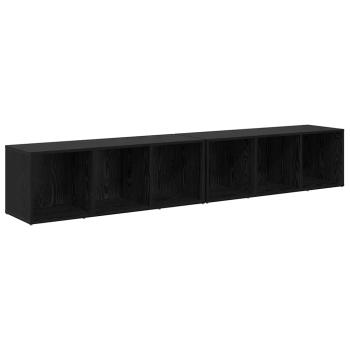 TV-Schrank-Set 2 pcs Schwarze Eiche 37 x 35 x 107 cm