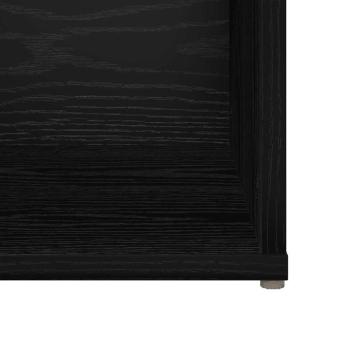 TV-Schrank-Set 2 pcs Schwarze Eiche 37 x 35 x 107 cm