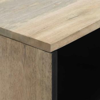 Medienlagerungsschränke & Regale mit Regal mit Speicher mit Tür Weiß und Schwarz