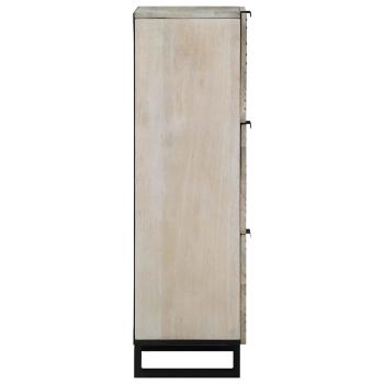 Medienlagerungsschränke & Regale mit Speicher mit Tür Weiß und Schwarz