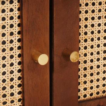 Kaffee-Tische mit Regal Braun 80 x 50 x 40 cm