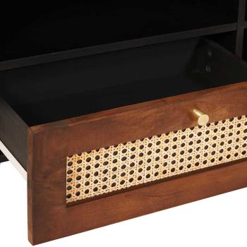 Medienlagerungsschränke & Regale mit Schubladen mit Regal mit Speicher Braun