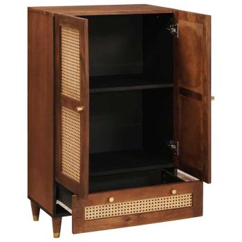Medienlagerungsschränke & Regale mit Schubladen mit Regal mit Speicher mit Tür Braun
