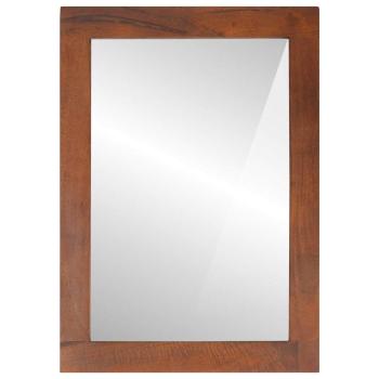 Spiegel Braun, Silber 50 x 2,5 x 70 cm Massives Mangoholz, Glas