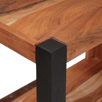 Bücherregal 50 x 30 x 110 cm Massives Akazienholz