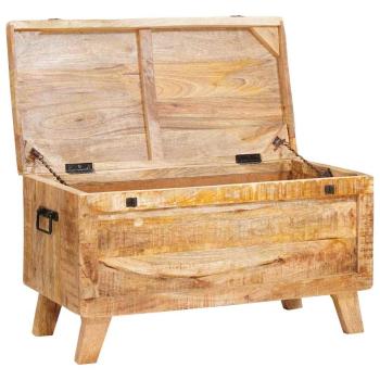 Aufbewahrungsbox 70 x 35 x 40 cm massives Mangoholz