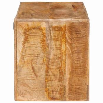 Weinregal mit Speicher Braun 44 x 30 x 35 cm Massives Mangoholz