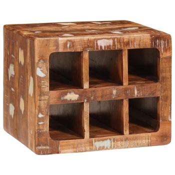 ARDEBO.de - Weinregal Braun 44 x 30 x 35 cm Massives recyceltes Holz