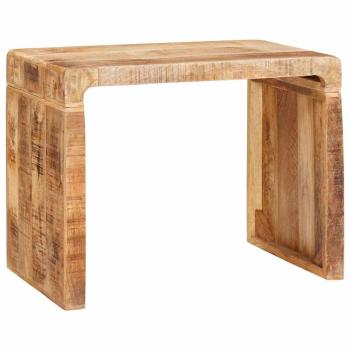 ARDEBO.de - Beistelltisch Braun 60 x 35 x 46 cm Massivholz Mango