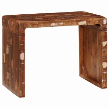 Beistelltisch 60 x 35 x 46 cm Massives, recyceltes Holz