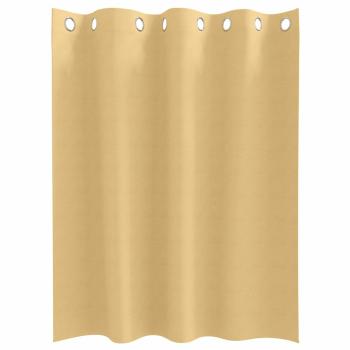 Vorhänge mit Vorhängen 2 pcs Beige 140 x 140 cm Polyester