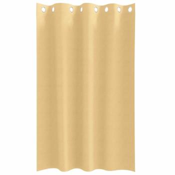 Vorhänge mit Vorhängen 2 pcs Beige 175 x 140 cm Polyester