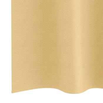 Verdunkelungs-Vorhänge mit Ringen 2 Stk. Beige 260 x 140 cm