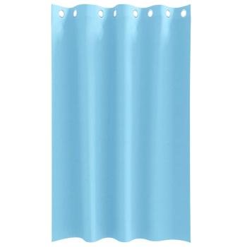 Vorhänge mit Vorhängen 2 pcs Hellblau 175 x 140 cm Polyester