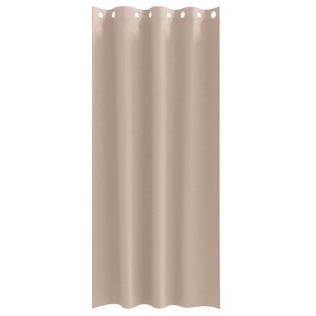 Vorhänge mit Vorhängen 2 pcs Taupe 225 x 140 cm Polyester