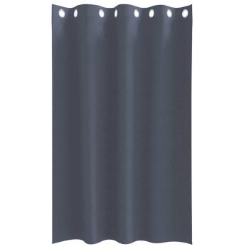 Verdunkelungs-Vorhänge mit Ringen 2 stk. Anthrazit 175 x 140 cm