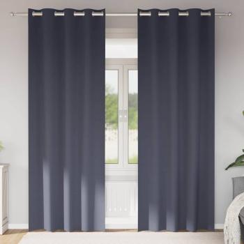 ARDEBO.de - Vorhänge mit Vorhängen 2 pcs Anthrazit 260 x 140 cm Polyester