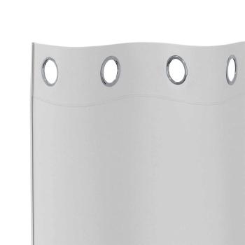 Vorhänge mit Vorhängen 2 pcs Hellgrau 140 x 140 cm Polyester