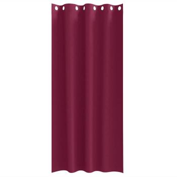 Vorhänge mit Vorhängen 2 pcs Weinrot 245 x 140 cm Polyester
