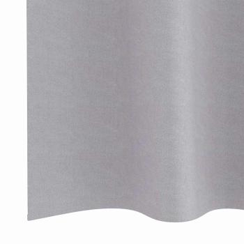 Vorhänge mit Vorhängen 2 pcs Metallgrau 140 x 140 cm Polyester