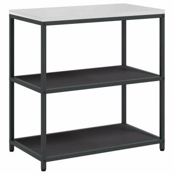 Küchenaufbewahrungsset mit Regal Sonstiges 3 pcs Schwarz 210 x 50 x 92 cm