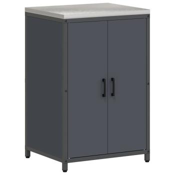 ARDEBO.de - Küchenaufbewahrungsset 3 pcs Anthrazit 210 x 50 x 92 cm