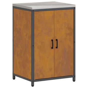 Küchenaufbewahrungsset mit Regal Sonstiges 3 pcs Rostig 210 x 50 x 92 cm
