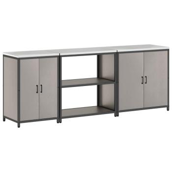 Küchenaufbewahrungsset mit Regal Sonstiges 3 pcs Rostig 210 x 50 x 92 cm