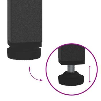 Küchenlager-Set mit Regal mit Speicher mit Tür Verstellbar 2 pcs Anthrazit 150 x 50 x 92 cm
