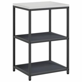 Küchenlager-Set mit Regal mit Speicher mit Tür Verstellbar 2 pcs Anthrazit 150 x 50 x 92 cm