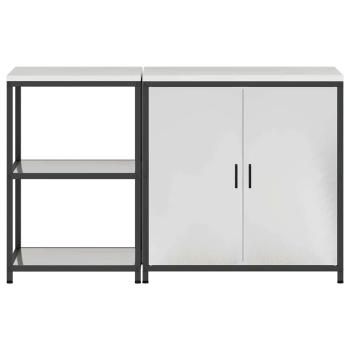Küchenlager-Set 2 pcs Silber 150 x 50 x 92 cm Edelstahl