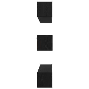 ARDEBO.de - TV-Schranksystem Sonstiges 8 pcs Schwarz Eiche 60 x 30 x 30 cm