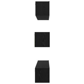 TV-Schranksystem Sonstiges 7 pcs Schwarz Eiche 80 x 30 x 30 cm