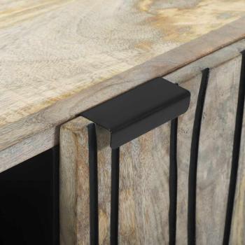 Unterhaltungszentren & TV-Ständer mit Regal mit Speicher mit Tür Weiß und Schwarz