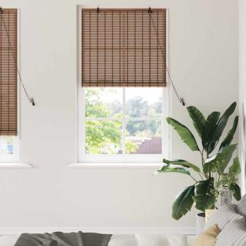ARDEBO.de - Fensterjalousien und -schattierungen Braun 80 x 220 cm Bambus