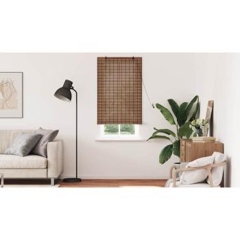 Fensterjalousien und -schattierungen Braun 80 x 220 cm Bambus