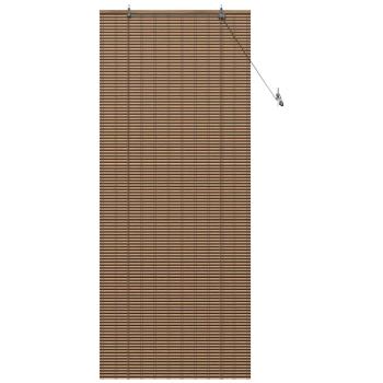 Fensterjalousien und -schattierungen Braun 90 x 220 cm Bambus