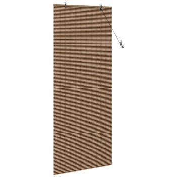 Fensterjalousien und -schattierungen Braun 90 x 220 cm Bambus