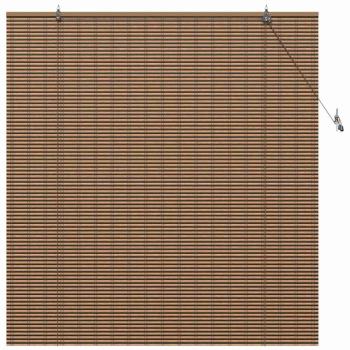 Fensterjalousien und -schattierungen Braun 150 x 160 cm Bambus