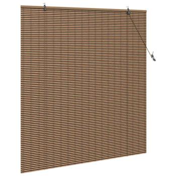 Fensterjalousien und -schattierungen Braun 150 x 160 cm Bambus