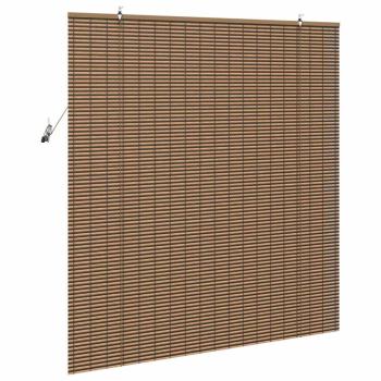 Fensterjalousien und -schattierungen Braun 150 x 160 cm Bambus