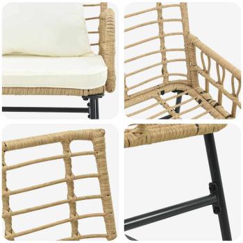 Garten Essgruppe 3 pcs Schwarz, Anthrazit 113 x 69 x 83 cm