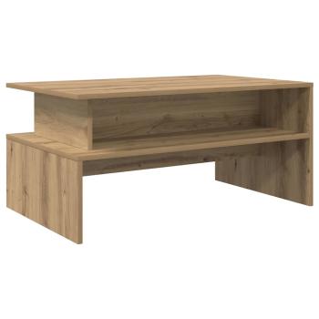 Couchtisch Eiche handwerklich 90 x 55 x 42,5 cm Holzwerkstoff